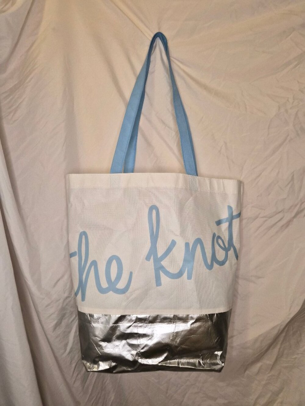 Bundle 2 Bride Totes The Knot & Canvas Gold Glitter Bachelorette Bride Bag Set 2